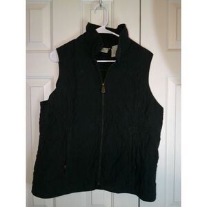 Vintage L.L.Bean‎ Navy Blue Quilted Puffer Vest Full Zip Winter Outerwear XL